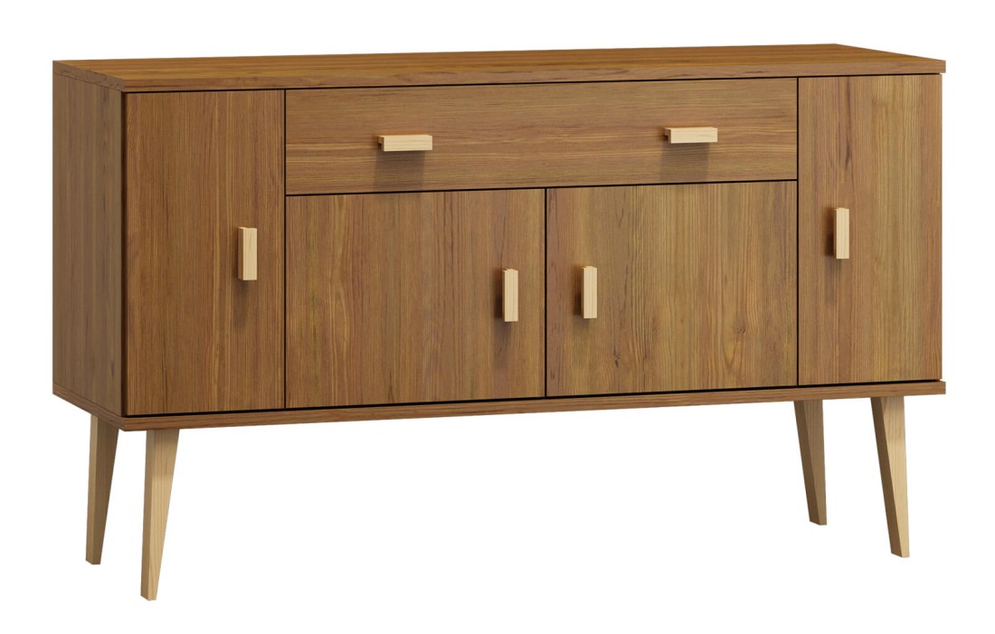 OUTLET - Komoda Venuci nr5 115 cm 1s 4d DĄB