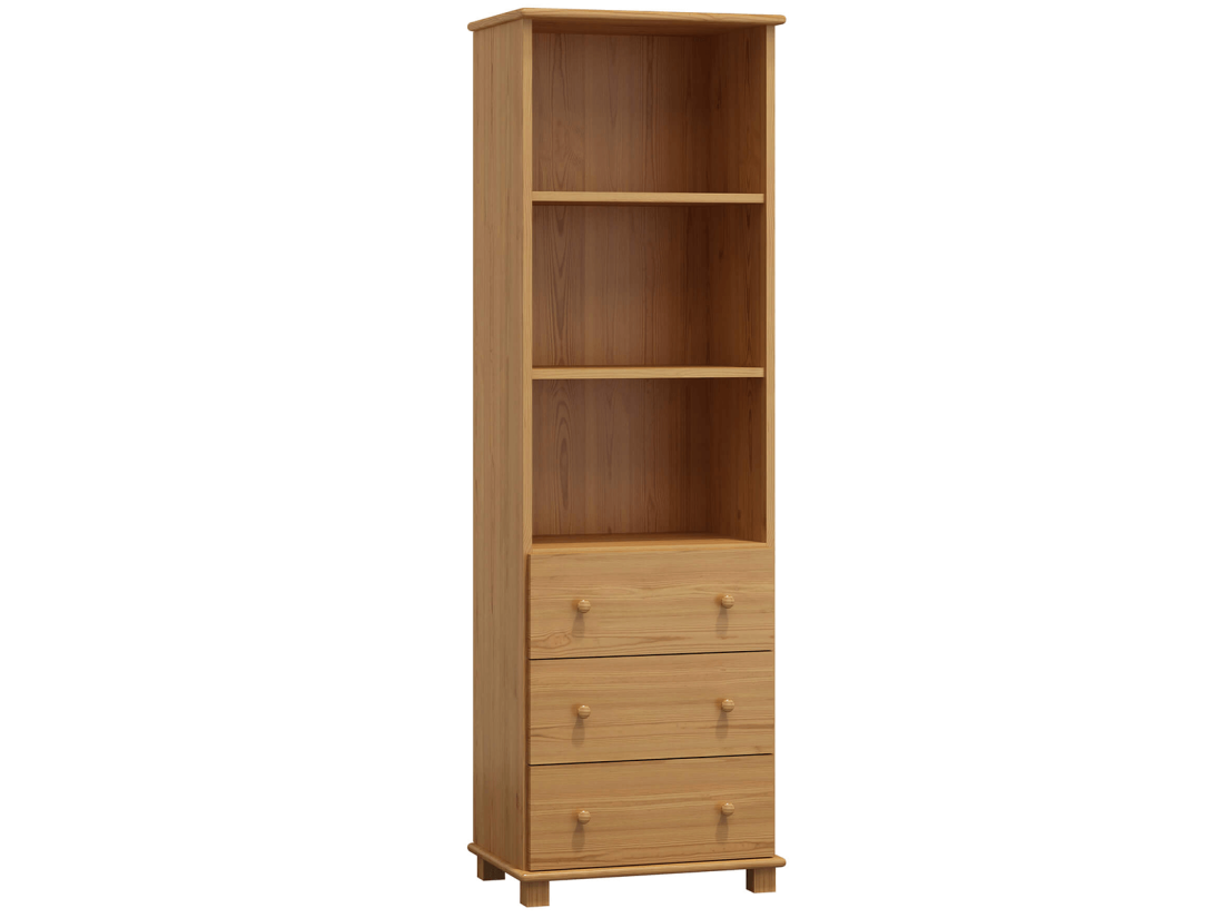 OUTLET - Biblioteczka sosnowa nr4 olcha 