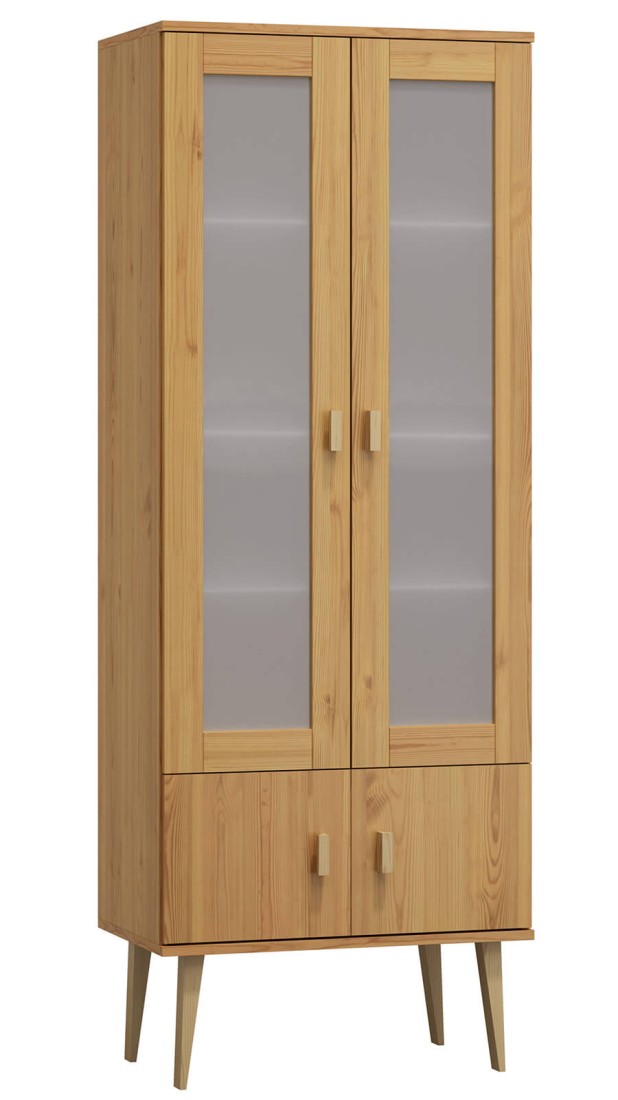 Witryna drewniana Venuci drzwiczki 89 cm olcha
