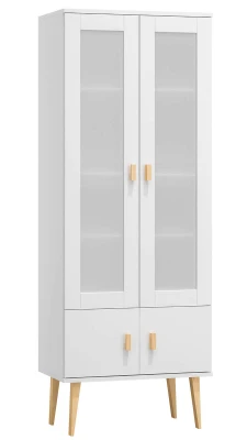 Witryna drewniana Venuci drzwiczki 89 cm biała