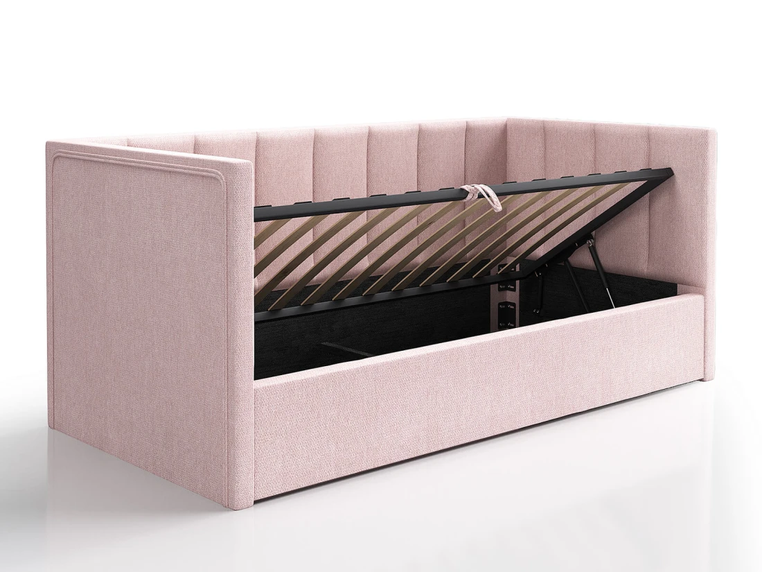 Sofa tapicerowana różowa 90x200 soro21