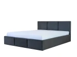Łóżko tapicerowane z pojemnikiem 160x200 TOP line 7 Velvet Grafitowy