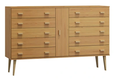OUTLET - Komoda sosnowa drewniana Venuci nr4 175 cm 5s olcha