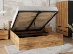 Łóżko DM1 120x200 Craft ze stelażem metalowym podnoszonym i pojemnikiem