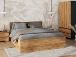 Łóżko DM1 120x200 Craft ze stelażem metalowym podnoszonym i pojemnikiem