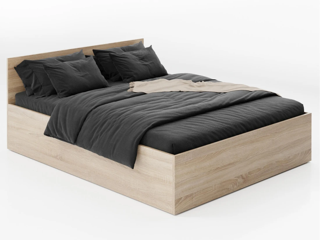 Łóżko DM1 z pojemnikiem 120x200 Dąb Sonoma