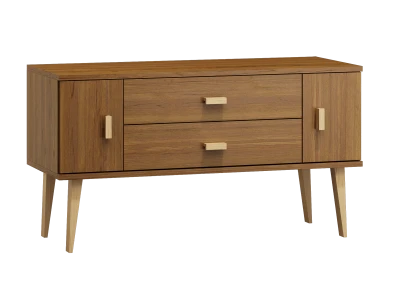 OUTLET - Komoda sosnowa drewniana Venuci nr3 155 cm 2s Dąb 