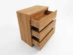 Komoda z szufladami 3S 70x77 cm Fabio Dąb Craft