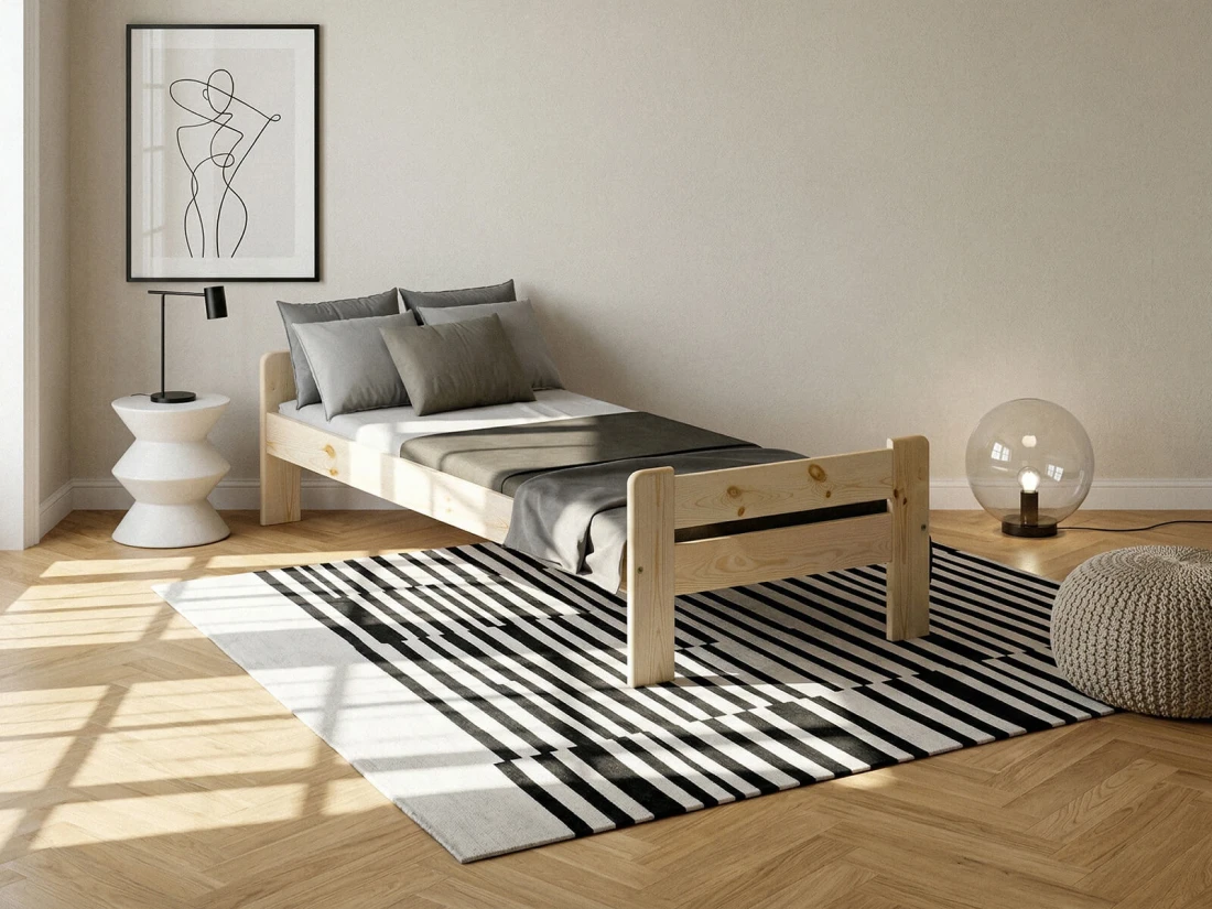 Outlet - Łóżko sosnowe Milena 90x200 sosna