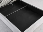 OUTLET - Łóżko dziecięce tapicerowane 120x200 z pojemnikiem i stelażem szare Bluvel 03 Kids Line 3 Muszelka 