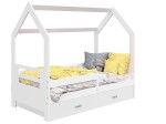Outlet - Łóżko Domek dziecięce 160x80 dla dzieci biały D3B