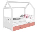 Outlet - Łóżko Domek dziecięce 160x80 dla dzieci biały D3C