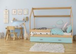 Łóżko Domek dziecięce 160x80 dla dzieci sosna D3