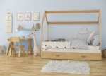 Łóżko Domek dziecięce 160x80 dla dzieci sosna D3