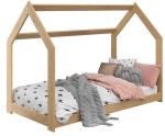 Outlet - Łóżko Domek dziecięce 160x80 dla dzieci sosna D2