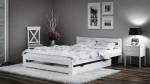 Outlet - Łóżko drewniane Kada 160x200 eko białe