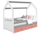 Outlet - Łóżko Domek dziecięce 160x80 dla dzieci biały D3C