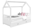 Outlet - Łóżko Domek dziecięce 160x80 dla dzieci biały D3C
