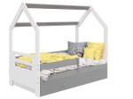 Outlet - Łóżko Domek dziecięce 160x80 dla dzieci biały D3B