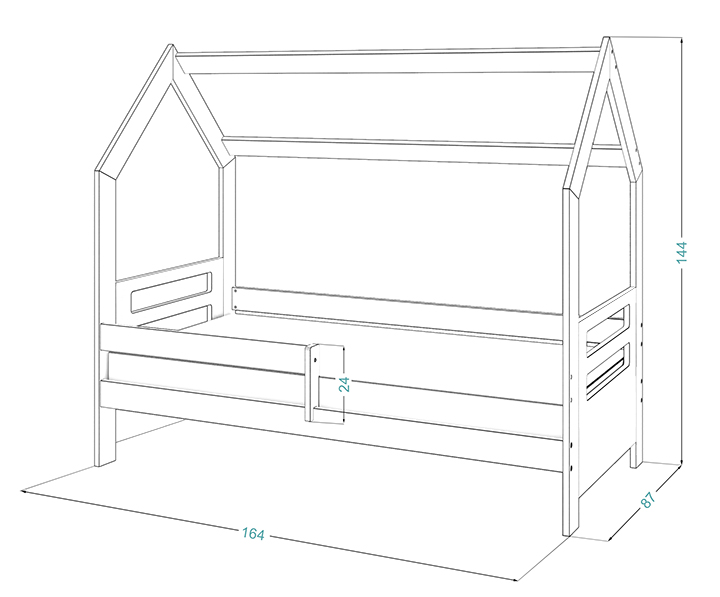 Domek D3B 160x80