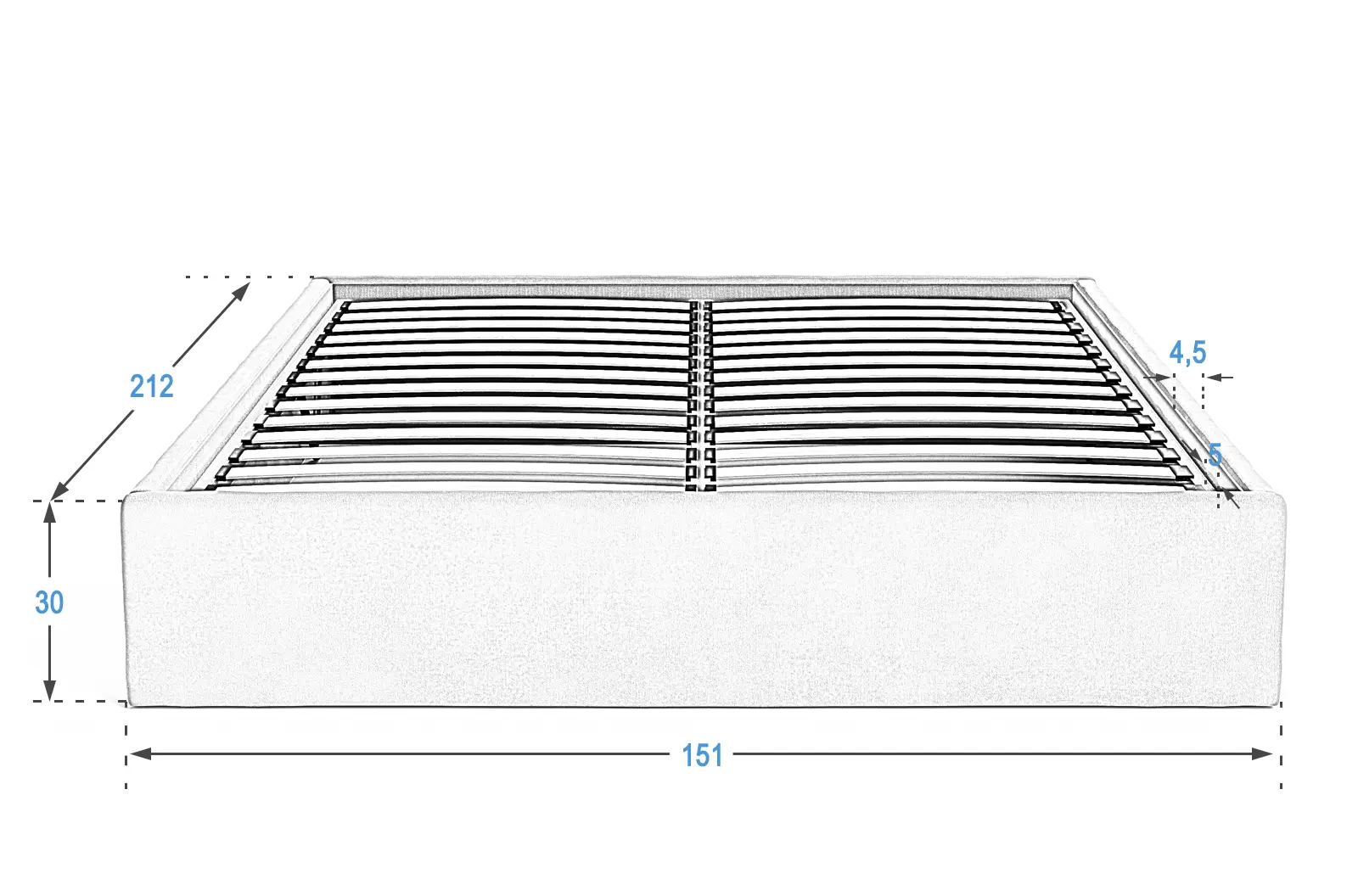 Łóżko Box line 140x200 Meble Magnat