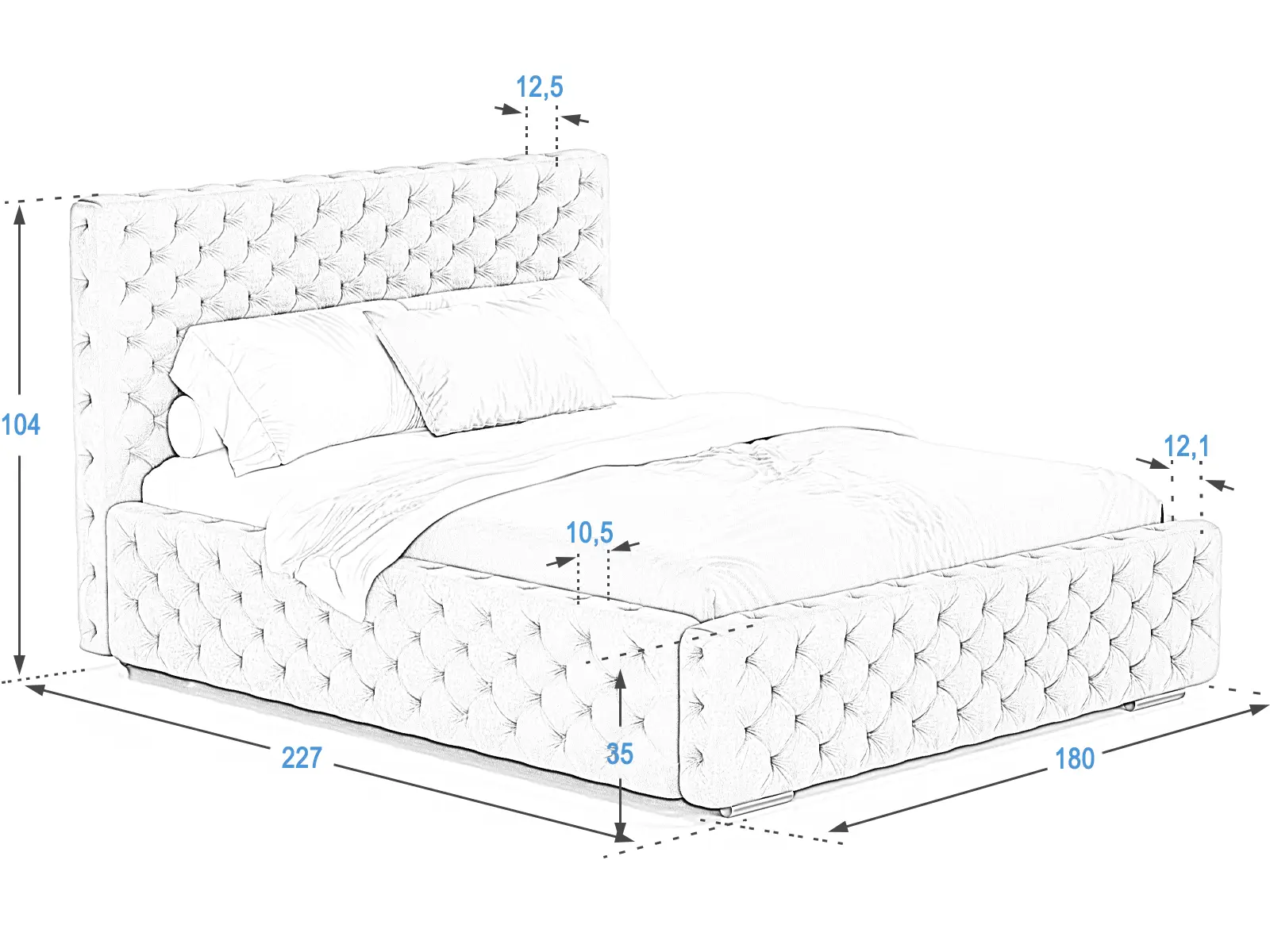 Łóżko PRO line15 160x200 Meble Magnat