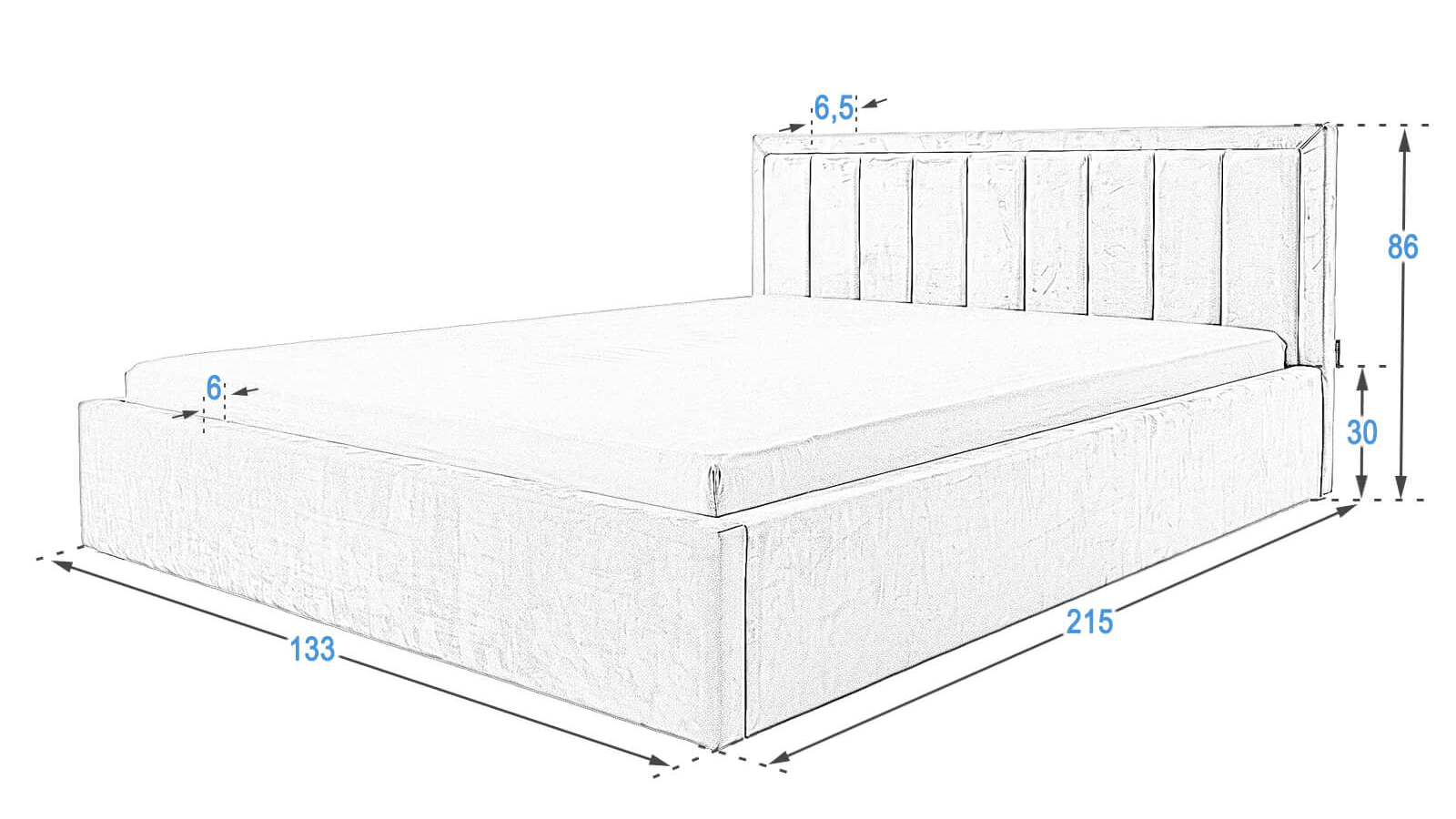 Łóżko TOP line 9 120x200 Meble Magnat